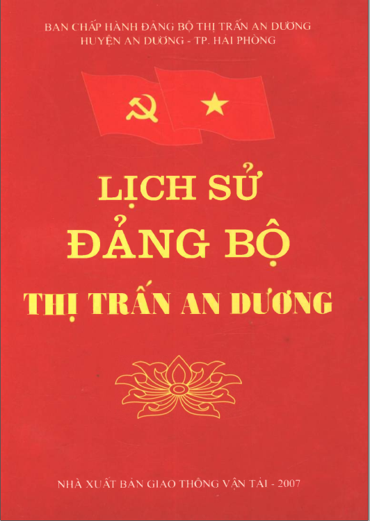 LỊCH SỬ ĐẢNG BỘ THỊ TRẤN AN DƯƠNG (BẢN GỐC)